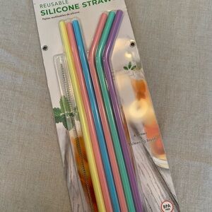 Reusable Silicone Straws - Pastel Multi-Color Set